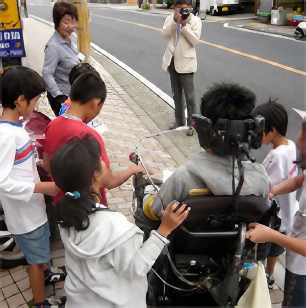 地域の小学生とふれあう1